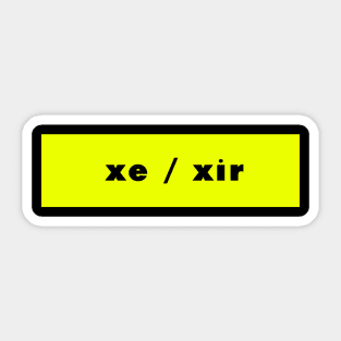 xe / xir - neon Sticker